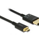 Cablu HDMI la micro HDMI-D T-T 3D 4K 3m Activ Slim Premium, Delock 84784