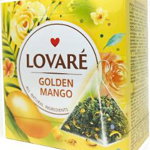 GOLDEN MANGO - Amestec de ceai verde, petale de flori si aroma de mango, Lovare