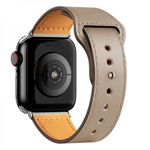 Curea Apple Watch Ultra/ 3 / 4 / 5 / 6 / 7 / 8 / SE series 42 / 44 / 45 / 49 mm piele gri, krasscom