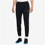 Nike, Pantaloni cu slituri cu fermoar si tehnologie Dri-FIT, pentru fotbal Academy, Negru, XL