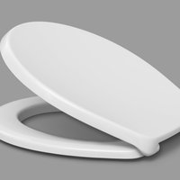 Capac WC HARO Duroplast PICO alb, sistem prindere inox FastFix, Hamberger