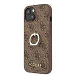 Guess Guess GUHCP13S4GMRBR iPhone 13 mini 5,4` brązowy/brown hardcase 4G with ring stand, Guess