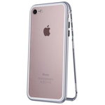 Carcasa protectie Iphone 8, magnetica, Gonga® Argintiu