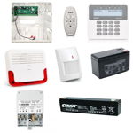 Kit alarma wireless Satel cu tastatura wireless, detector de miscare wireless si sirena wireless, Satel
