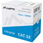 FTP solid cable, CCA, cat.5e, 305m, gray, LANBERG