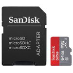 Card de memorie Sandisk microSDXC Ultra 64GB + adaptor