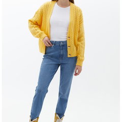 Blugi crop cu talie inalta, OXXO