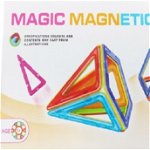 Set Magnetic de Constructie cu 100 Piese, Educativ si Creativ cu Numeroase Posibilitati de Construit