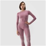 Lenjerie termoactivă fără cusături (colanți) pentru femei - roz, 4F Sportswear