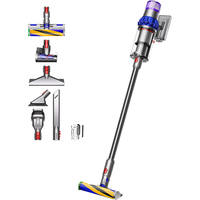 Aspirator vertical DYSON V15 Detect Fluffy, 0.76l, 25.2V, autonomie max 60 min, Motor Hyperdymium, albastru-argintiu