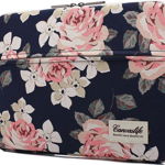 Husa Impermeabila Universala MacBook Air/Pro 15 Inch - Canvaslife Sleeve Navy/Rose, CANVASLIFE