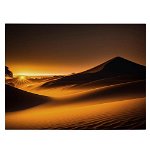 Tablou peisaj desert apus - Material produs:: Poster pe hartie FARA RAMA, Dimensiunea:: 80x120 cm, 