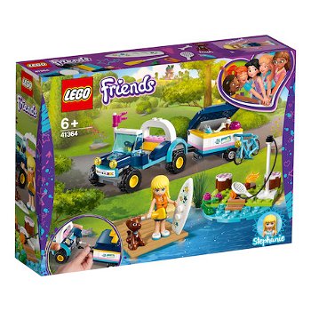 LEGO Friends - Vehiculul cu remorca al Stephaniei 41364, +6 ani, LEGO