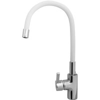 Baterie Bucatarie Flessi Flexibil Monocomanda Alb, Pyramis