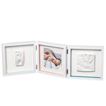 Kit mulaj cu rama foto Baby Art My Baby Style Timeless white, Baby Art