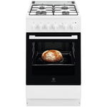 Aragaz ELECTROLUX LKG504002W, 4 arzatoare, Gaz, L 50 cm, Grill, Rotisor, alb