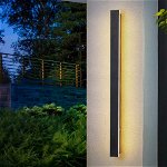 Lampa de perete pentru exterior HMAKGG, aluminiu/acrilic, LED, 3000K, 38 W, 120 cm