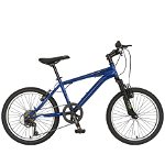 Bicicleta MTB VELORS 2010A, roata de 20", frana V-Brake, 6 viteze, 7-10 ani, albastru/negru, VELORS