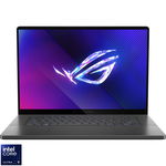 Laptop ASUS ROG Zephyrus G16 GU605MV cu procesor Intel(r) Core(tm) Ultra 7 155H pana la 4.8GHz, 16'', WQXGA, IPS, 240Hz, 16GB LPDDR5X, 1TB SSD, NVIDIA® GeForce RTX™ 4060 8GB, Windows 11 Pro, Eclipse Gray, ASUS