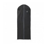 Husa haine, neagra, cu fereastra, 150x60 cm
