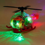 Jucărie interactivă ELICOPTER TRANSPARENT cu interior luminos, cu sunete.+3ani., 