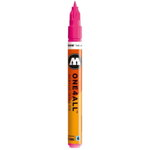 Marker acrilic Molotow ONE4ALL™127HS-CO, 1.5 mm, neon pink fluorescent, Molotow