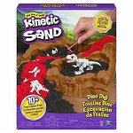 Set de joaca cu nisip kinetic, Spin Master, 3 schelete dinozauri, Multicolor