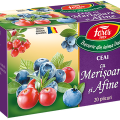 Ceai Fares Afine si Merisor 20 plicuri/cutie