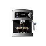 Espressor cafea Cecotec Power Espresso, 850 W, 20 bari, rezervor 1.6 L, vaporizator reglabil, tava detasabila, indicator luminos, accesorii incluse, Negru/Gri