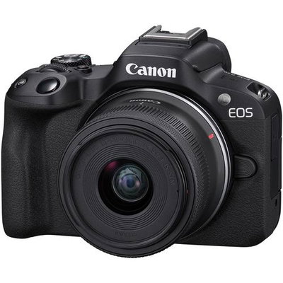 Aparat Foto Mirrorless Canon EOS R50 Negru + Obiectiv RF-S 18-45mm f/4.5-6.3 IS STM (5811C013), Canon
