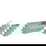 Set de baie 3 piese Miles, Berilo, plastic, verde