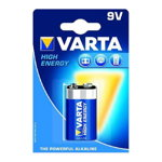Baterie alcalina, 9V, VARTA BLISTER, VAR-4922, Varta