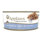 APPLAWS Cat Tin Ocean Fish 72x156g hrana pisici adulte, cu peste oceanic + capac pentru conserve SIMPLY FROM NATURE GRATIS, APPLAWS