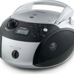 Grundig BSG 3000 CD Player (argintiu / negru, radio FM, CD-R / RW, Bluetooth), Grundig