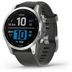 Smartwatch GARMIN Fenix 7S Standard Edition 42mm, Wi-Fi, GPS, Android/iOS, silicon, Silver/Graphite
