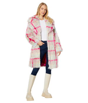 Imbracaminte Femei NVLT Shearling Cropped Biker Fuchsia, NVLT