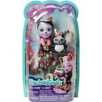 Set papusa cu animalut, Sage Skunk & Caper, Enchantimals, Mattel