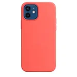 Husa spate si protectie cu Magsafe, Silicon Case pentru Iphone 12/12 Pro, Pink Citrus, Oem