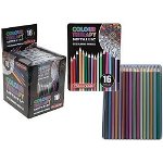 16 Piece Colour Therapy Pro Metallic Pencils in Tin Case, 
