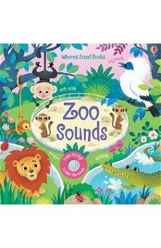 Carte muzicala "Zoo sounds", cu pagini cartonate, 3 ani+, Usborne