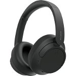 Casti Stereo Sony WH-CH720NB, Noise Cancelling, Wireless, Bluetooth, Multipoint connection,Microfon, Quick Charge, Autonomie 35 ore (Negru)