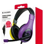 Casti Bigben Interactive Stereo V1 Purple & Yellow - Nintendo Switch NSW