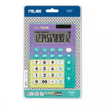 Calculator de Birou Milan, 12 Digits, Corp Plastic, Culoare Mov/Verde
