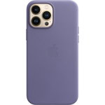 Protectie Spate Apple mm1p3zm/a pentru Apple iPhone 13 Pro Max, Piele naturala (Violet), Apple
