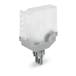 Empty component plug housing; 6-pole; transparent housing; with fiber optics, Wago
