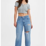 Levi's, Blugi relaxed fit din lyocell, cu talie medie, Albastru deschis melange, W28-L30