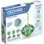Set Constructie Geomag Magnetic Green Line Classic 52 Piese, Geomag
