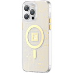 Husa magnetica PQY Geek Series pentru iPhone 14 MagSafe gold, Kingxbar