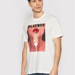 Only & Sons Tricou Playboy 22023179 Alb Regular Fit, Only & Sons