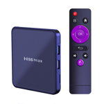 TV Box Media Player Techstar® H96 Max V12, 4K, RAM 4GB DDR3, ROM 64GB, Android 12, RK3318 Quad Core, WiFi dual band, Slot Card, Negru, 